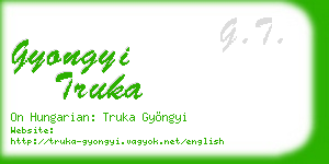 gyongyi truka business card